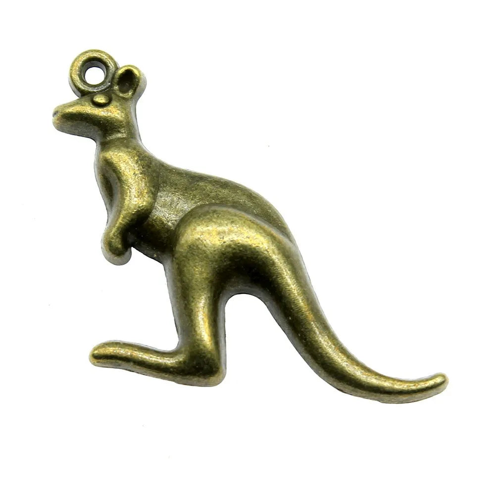 47x31mm 2.8g Multicolor Zinc Alloy Kangaroo Charm Pendant for DIY Necklace Bracelet Jewelry Making