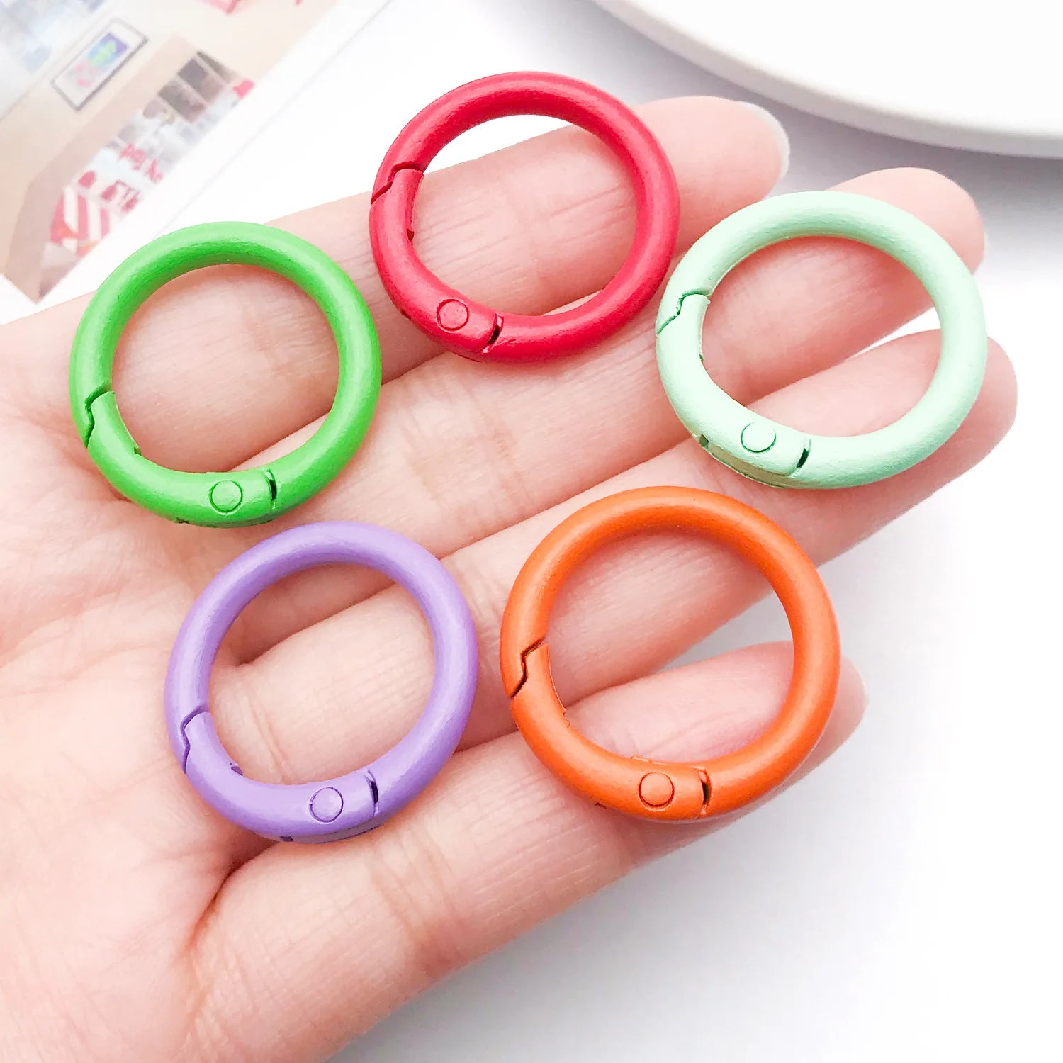 Enamel Zinc Alloy Spring Clasps Style 1751