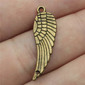 30x9mm 1.4g Multicolor Zinc Alloy Wing Connector Charm for DIY Bracelet Necklace Jewelry Making