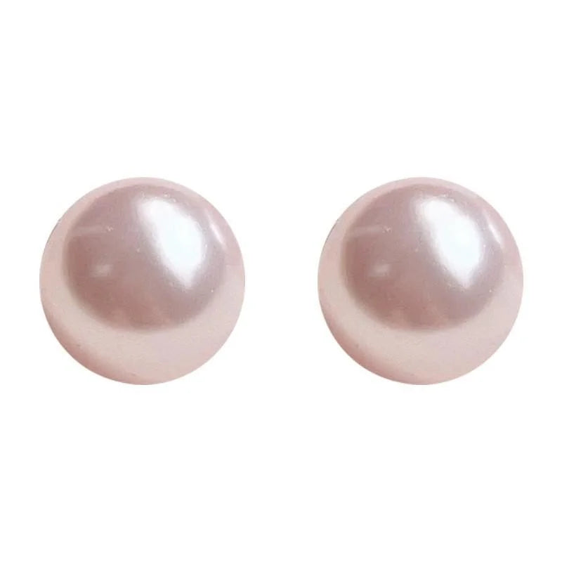 Gold Plated Faux Pearl Spiral Clip On Drop Earrings No Piercing Geometric Round Luxury Jewelry