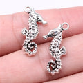 25x11mm 2.24g Antique Silver Zinc Alloy Seahorse Charm Pendant for DIY Necklace Bracelet Jewelry Making