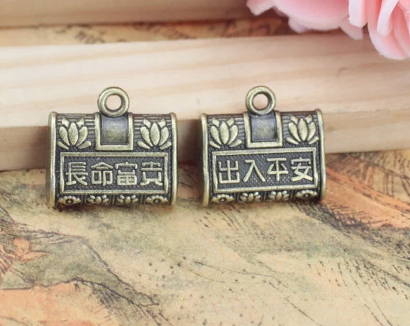 17x15MM Zinc Alloy Lock Charm Pendant for DIY Necklace Bracelet Jewelry Making