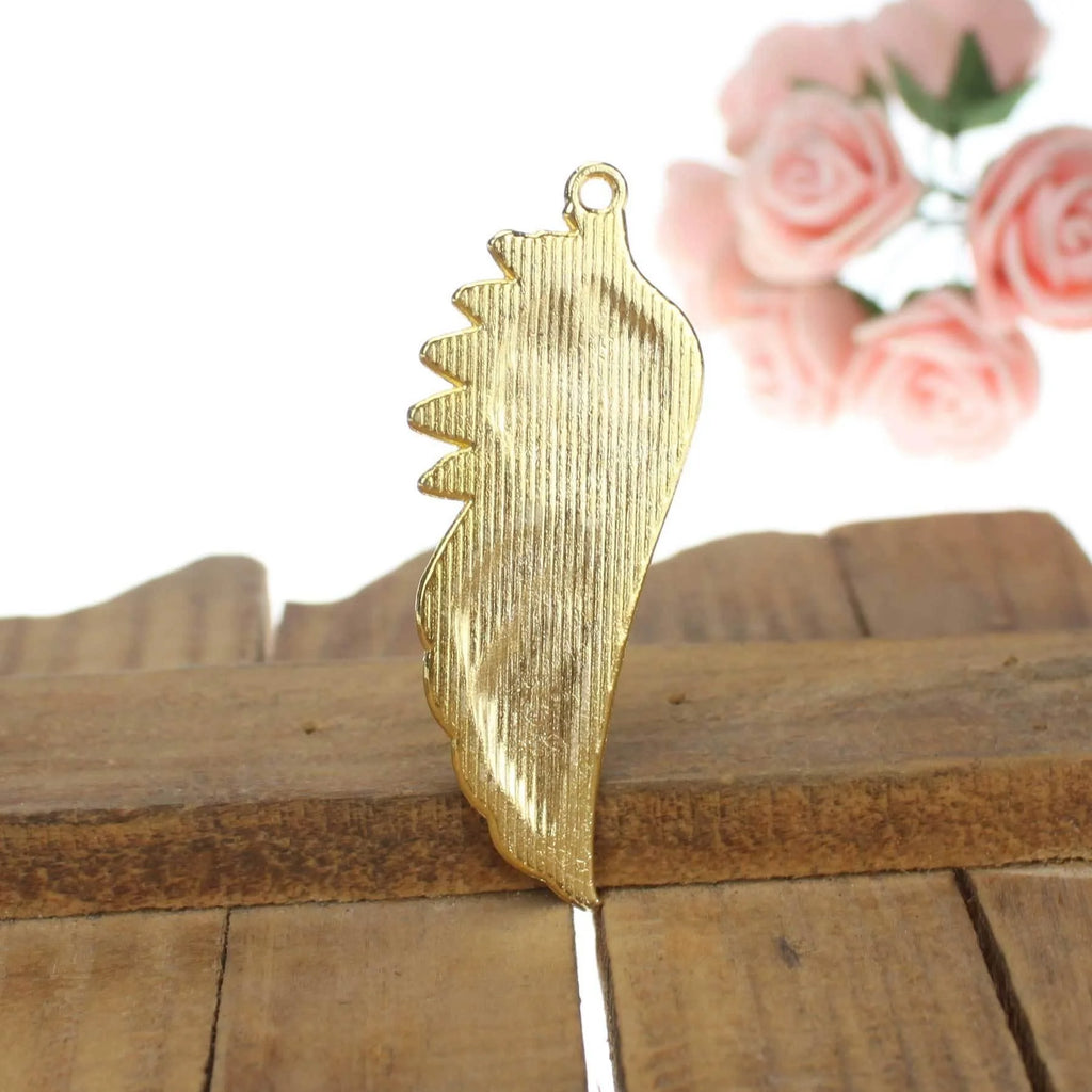 58x22MM Zinc Alloy Wing Feather Charm Pendant for DIY Necklace Bracelet Jewelry Making