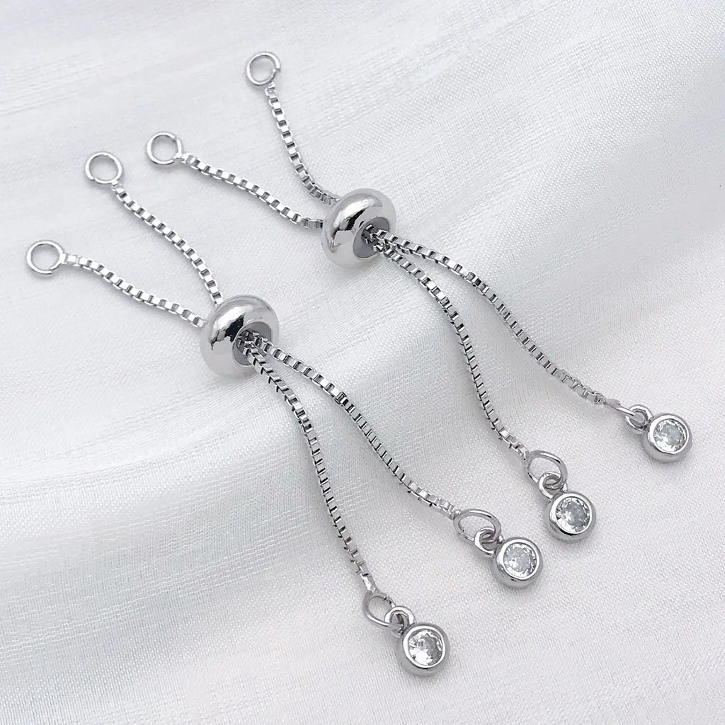 Silicone Heart Extension Chain for Necklace Bracelet Jewelry Findings