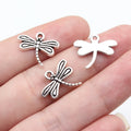 17x15mm 0.91g Antique Silver Zinc Alloy Dragonfly Charm Pendant for DIY Earring Bracelet Jewelry Making