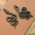 53x26MM Zinc Alloy Snake Charm Pendant for DIY Necklace Bracelet Jewelry Making