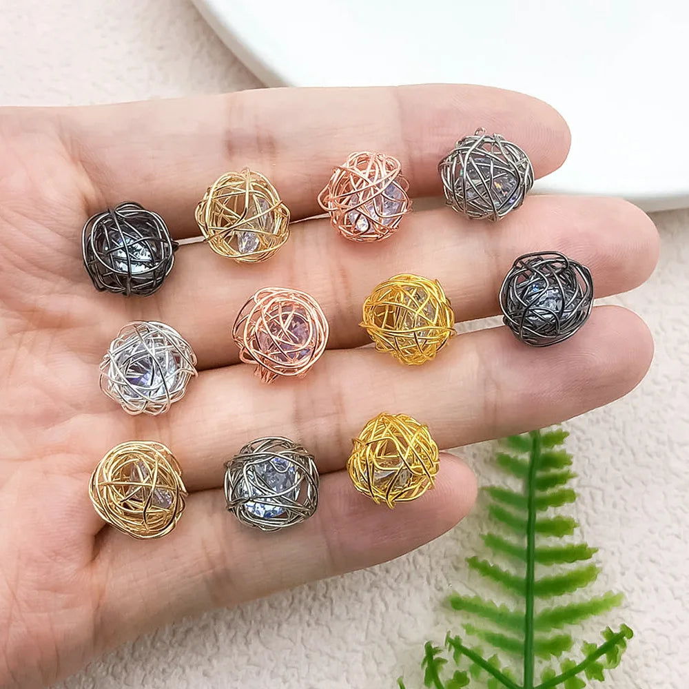 Iron Hollow Beads