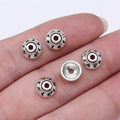 8x8mm 0.43g Multicolor Zinc Alloy Star Moon Bead Cap Jewelry Findings for DIY Bracelet Making