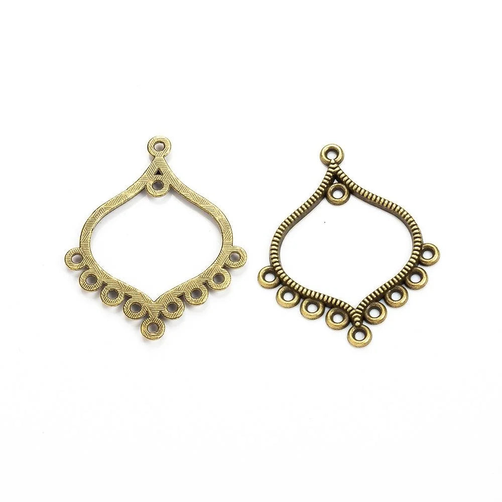 30x37MM Antique Silver Zinc Alloy Hollow Charm Pendant for DIY Necklace Bracelet Jewelry Making