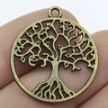25x25mm 2.5g Multicolor Zinc Alloy Tree of Life charm pendant for DIY necklace bracelet making