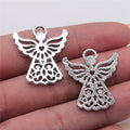 25x27mm 2.8g Multicolor Zinc Alloy Angel Figure Charm Pendant for DIY Jewelry Making