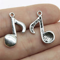 22x17mm 1.7g Multicolor Zinc Alloy Music Note Charm Pendant for Music Bracelet Necklace Making