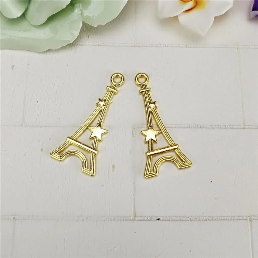 29x13MM Iron Eiffel Tower Charm Pendant for DIY Necklace Bracelet Jewelry Making