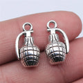 18x10mm 2.7g Antique Silver Zinc Alloy Grenade Charm Pendant for DIY Bracelet Necklace Making