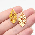 27x12mm 1.1g Multicolor Zinc Alloy Leaf Charm Pendant for Necklace Bracelet Earring DIY Jewelry