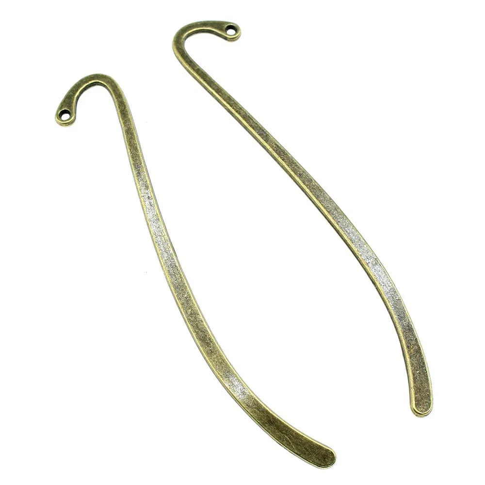 86mm 3.4g Multicolor Zinc Alloy Smooth Bookmark Blank Jewelry Findings for DIY Charm Bookmark Making
