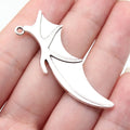 49x18mm 4.9g Antique Silver Zinc Alloy Vampire Bat Wings Charm Pendant for DIY Gothic Jewelry Making