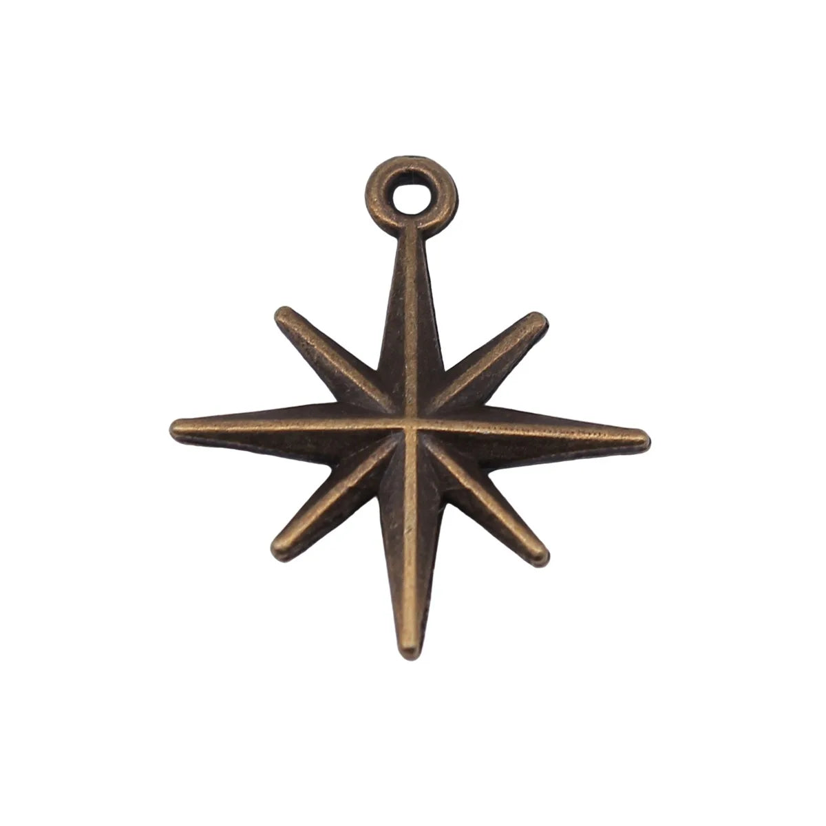 23x20mm 1.1g Multicolor Zinc Alloy Starburst Charm Pendant for DIY Necklace Bracelet Jewelry