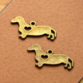 33x18MM Antique Silver Zinc Alloy Dog Heart Charm Pendant for DIY Necklace Bracelet Jewelry Making