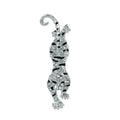 Luxury Rhinestone Tiger Brooch With Black Enamel Stripes, Alloy Animal Lapel Pin Suit Coat Corsage Gift