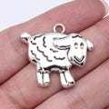 32x29mm 5.4g Antique Silver Zinc Alloy Sheep Charm Pendant for DIY Necklace Bracelet Jewelry Making