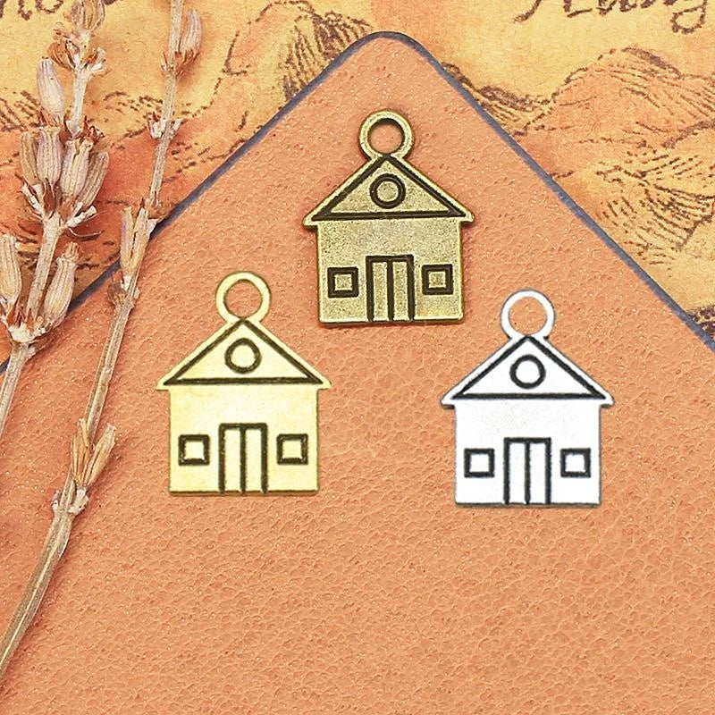 16x13MM Zinc Alloy Double Sided Charm Pendant for DIY Necklace Bracelet Jewelry Making