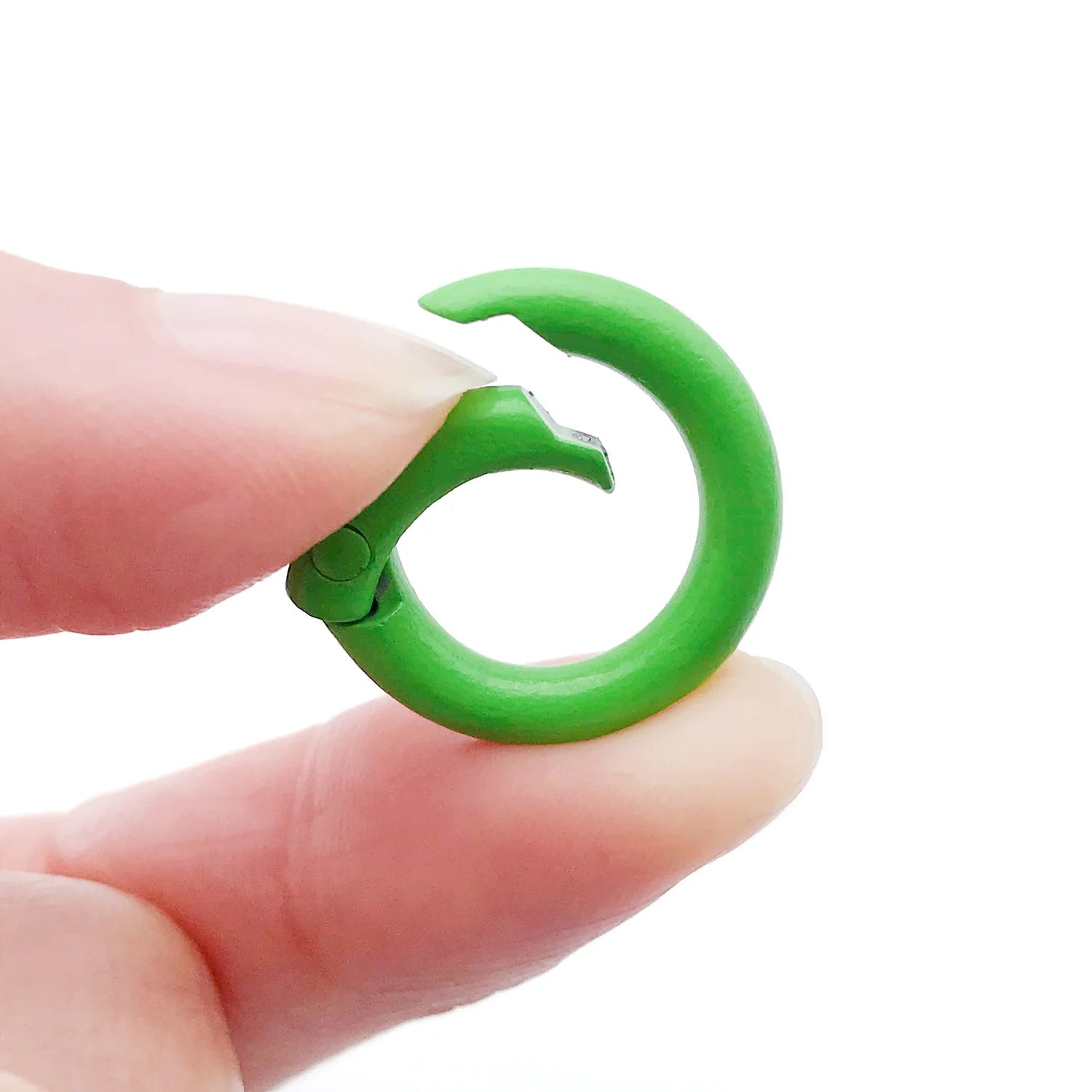 Enamel Zinc Alloy Round Spring Clasps