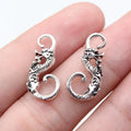 20x10mm 1.05g Antique Silver Zinc Alloy Dragon Button Charm Pendant for DIY Chinese Style Jewelry
