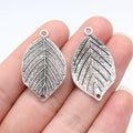 33x20mm 2.3g Multicolor Zinc Alloy Leaf Connector Charm for Necklace Bracelet Jewelry Making