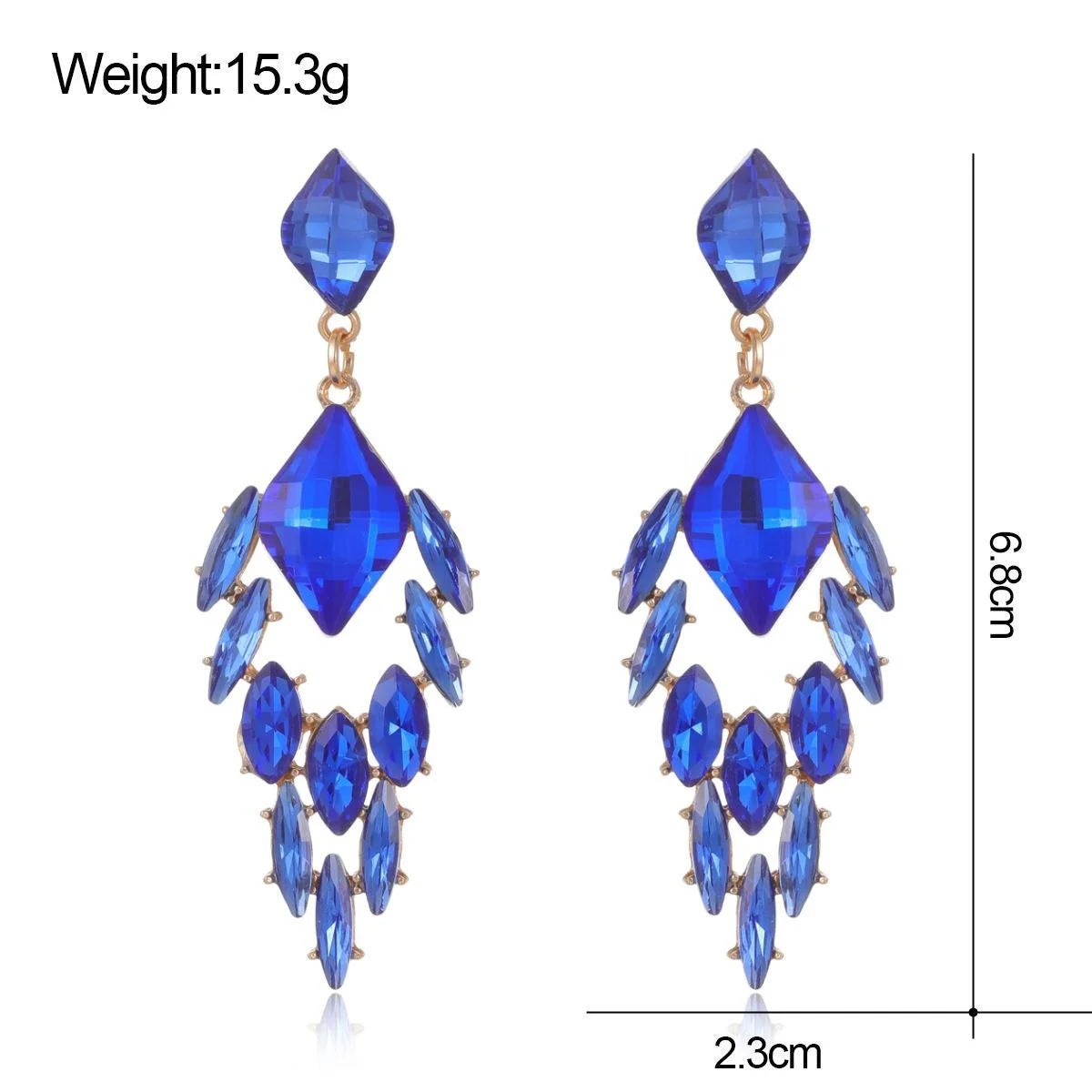 Vintage Luxury Green Crystal Geometric Chandelier Earrings, Alloy Rhinestone Dangle Jewelry For Wedding Party