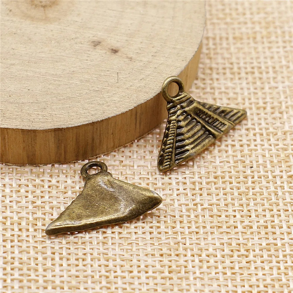 21x15mm 1.5g Multicolor Zinc Alloy Tower Charm Pendant for DIY Necklace Bracelet Making