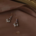 Vintage Palace Style Freshwater Pearl Drop Earrings 14K Gold Plated Copper Geometric Handmade Jewelry