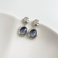 Light Luxury Starry Sky Geometric Round Resin Copper Drop Earrings