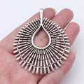 67x56mm 16.8g Multicolor Zinc Alloy Radiant Sunburst Geometric Pendant for DIY Statement Jewelry Making