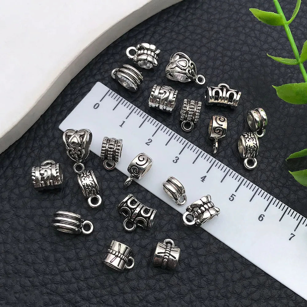Antique Silver Zinc Alloy Three Way Bail Connector Jewelry Findings for DIY Bracelet Necklace