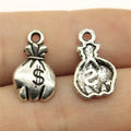 19x11mm 1g Multicolor Zinc Alloy Money Bag Charm Pendant for DIY Jewelry Making