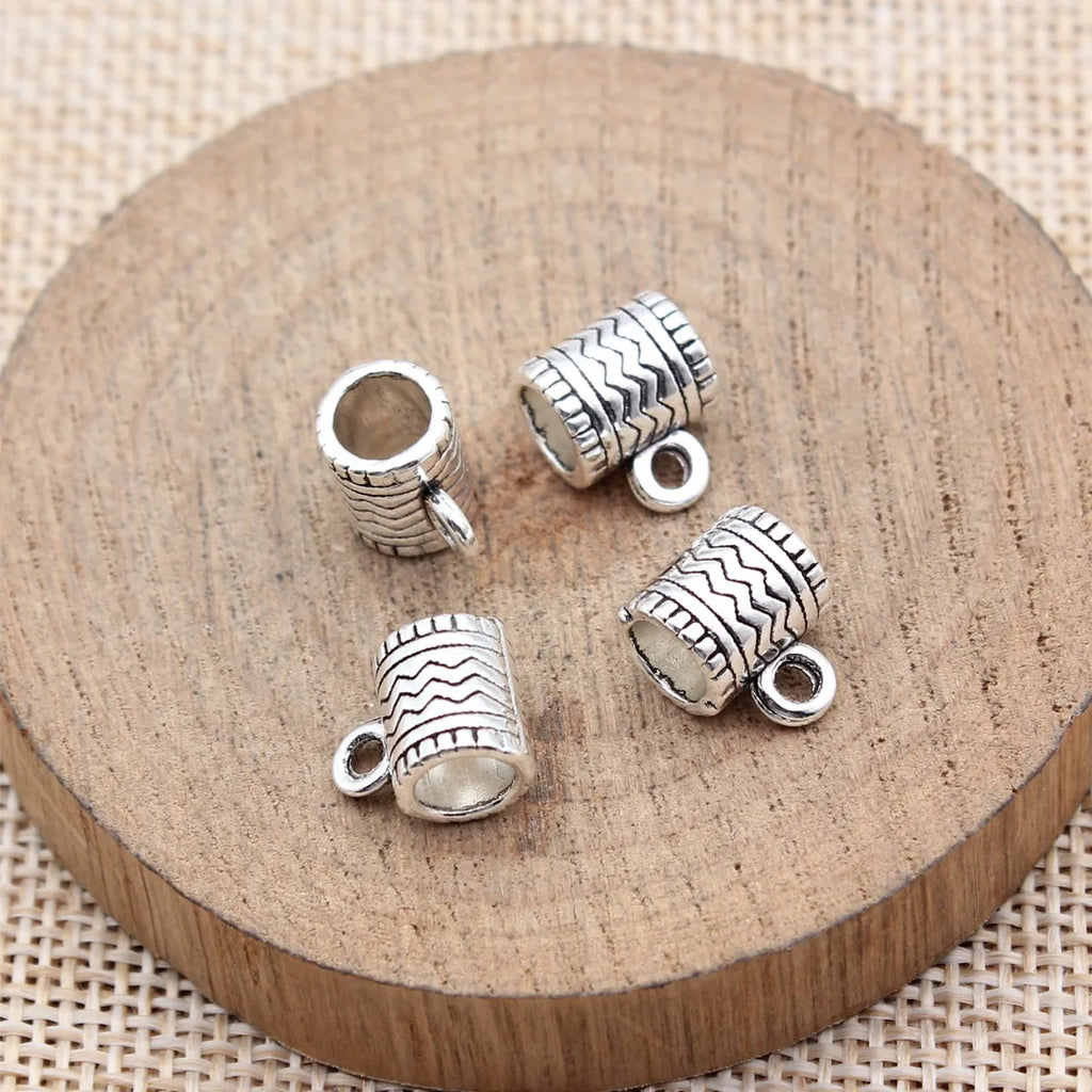 11x9.5x7.4mm 1.2g Multicolor Zinc Alloy Three Way Bail Pendant Connector for Bead Tassel Jewelry DIY