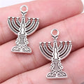 25x17mm 2.13g Antique Silver Zinc Alloy Candelabra Charm Pendant for Necklace Bracelet Making