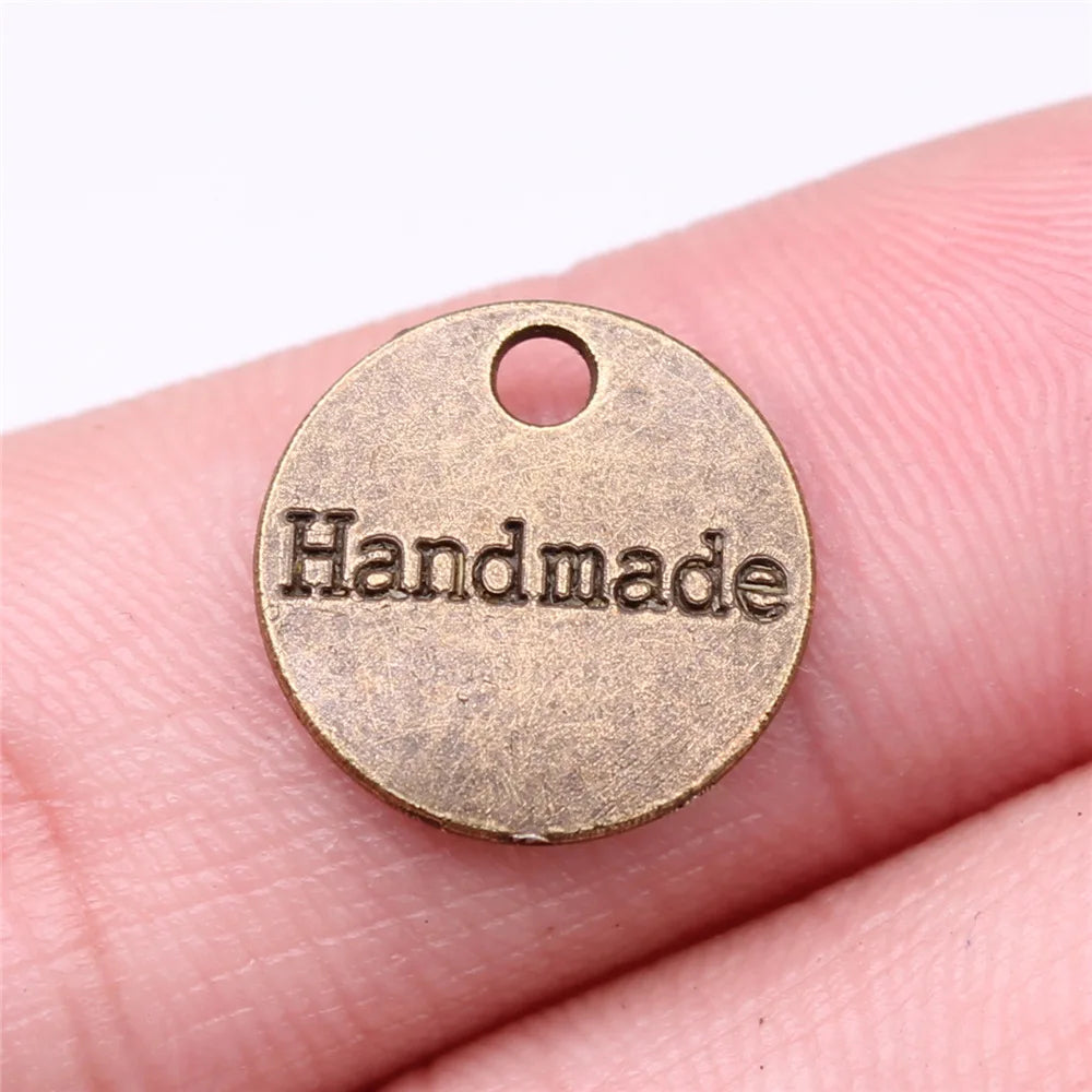 14mm 1.2g Zinc Alloy handmade Letter Charm Pendant for Bracelet Necklace Jewelry Making