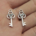 10x23mm 0.8g Antique Silver Zinc Alloy Key Charm Pendant for DIY Necklace Bracelet Jewelry Making