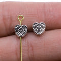 7x7mm 0.5g Antique Silver Zinc Alloy Heart Spacer Beads for DIY Bracelet Necklace Jewelry