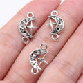 10x18mm 0.6g Zinc Alloy Moon Star Cross Charm Pendant for DIY Necklace Bracelet Jewelry Making