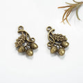 26x16MM Zinc Alloy Leaf Charm Pendant for DIY Necklace Bracelet Jewelry Making