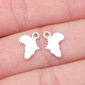 13x10mm 0.3g Antique Silver Zinc Alloy Africa Shape Charm Pendant for DIY Necklace Bracelet Making
