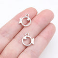 13x12mm 0.5g Antique Silver Zinc Alloy Line Art Small Fish Charm Pendant for DIY Jewelry Making