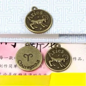 18MM Antique Silver Zinc Alloy Aries Charm Pendant for DIY Necklace Bracelet Jewelry Making