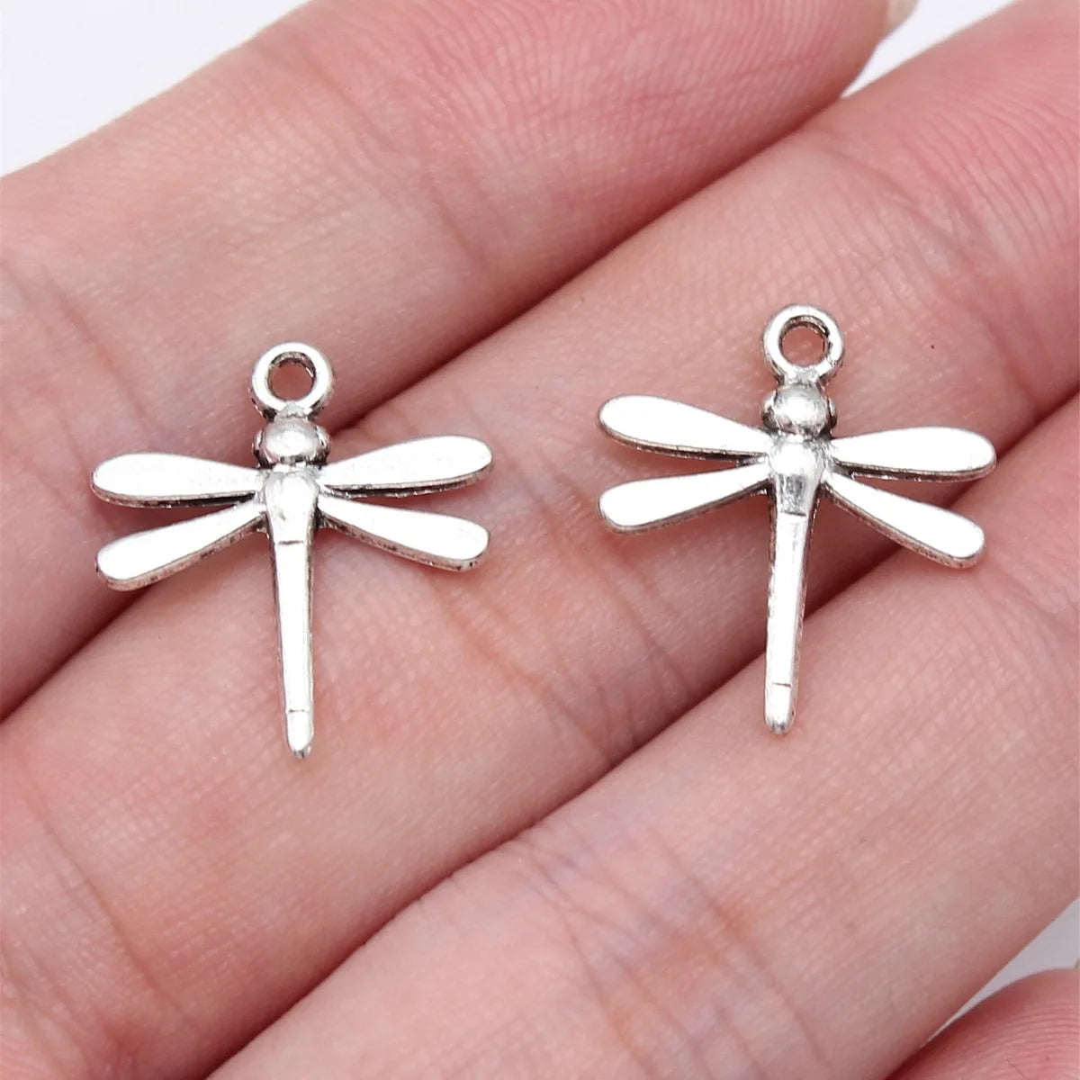 18x17mm 0.68g Multicolor Zinc Alloy Dragonfly Charm Pendant for DIY Earrings Necklace Jewelry Making
