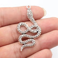 53x26mm 4.7g Multicolor Zinc Alloy Snake Charm Pendant for DIY Necklace Bracelet Jewelry Making
