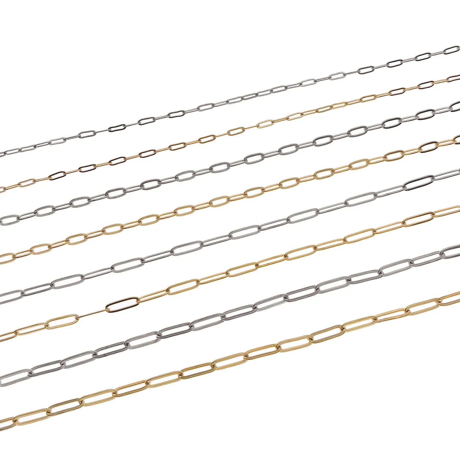 Stainless Steel Flattened O Link Extension Chain for DIY Necklace Bracelet Jewelry Ends