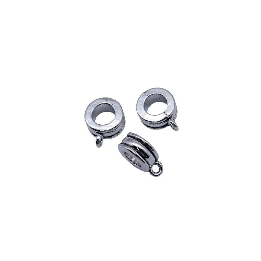 13x10x5.2mm 1.5g Antique Silver Zinc Alloy Pendant Bail jewelry findings for necklace charm making